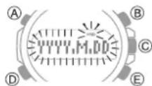 CASIO Edifice ECB-800 - Modification du format d'affichage de la date - 2
