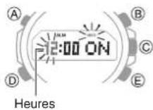 CASIO Edifice ECB-800 - Configuration des réglages de l'alarme - 2