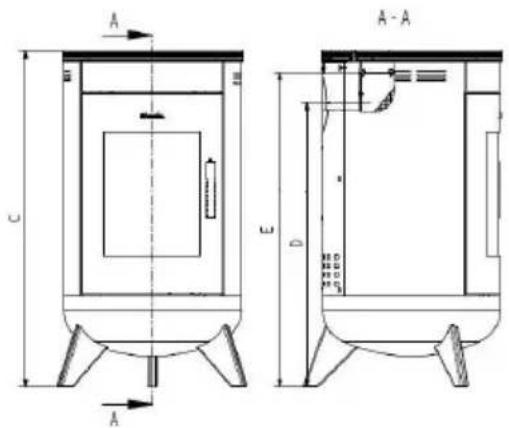 Wamsler Gamma - Disegno dimensionale - 4