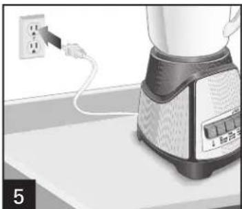 HAMILTON BEACH Power Elite 58153J - Using Your Blender - 5