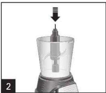 HAMILTON BEACH Power Elite 58153J - WARNING Cut Hazard. - 2