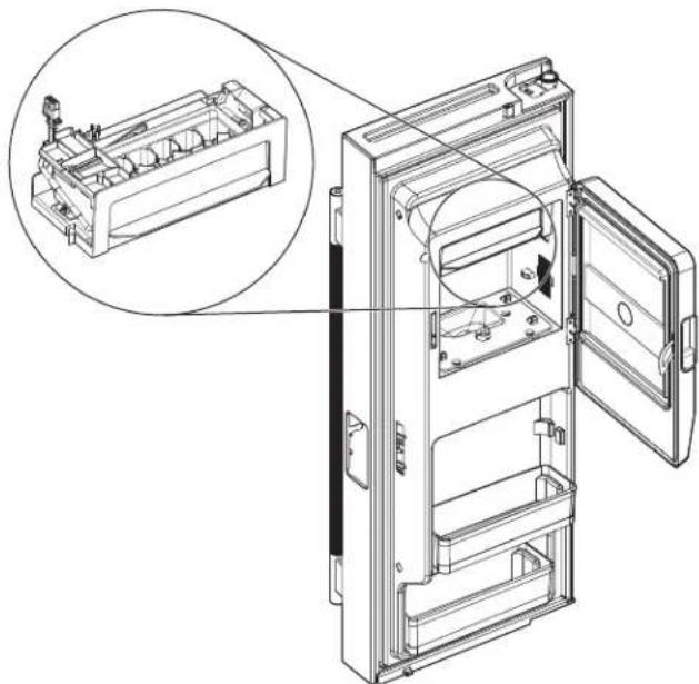 WHIRLPOOL WRFC5236RZ - Marche/arrêt de la machine à glaçons dans la porte (porte de gauche du réfrigérateur) - 1