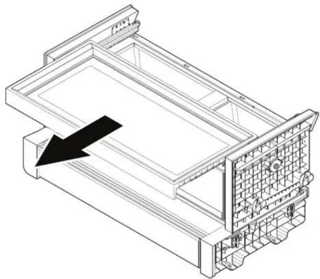 WHIRLPOOL WRFC5236RZ - Tablette de rangement à plateau (sur certains modèles) : - 1