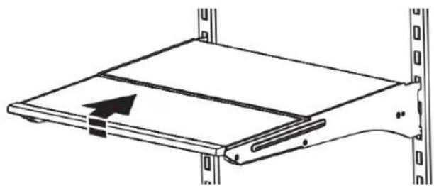WHIRLPOOL WRFC5236RZ - To retract and extend the front section of the shelf: - 1