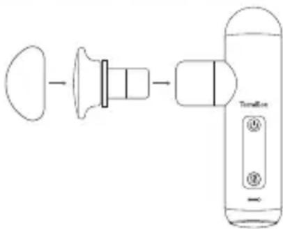 TERRAILLON Mini Massager - MONTAGGIO DELLE PUNTE MASSAGGIANTI: - 1