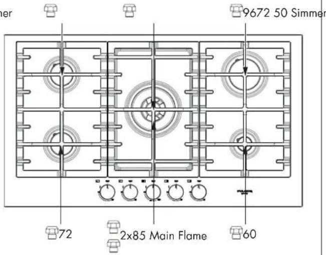 Fulgor Milano F4MEGK36S1 - Pressure regulator conversion - 7