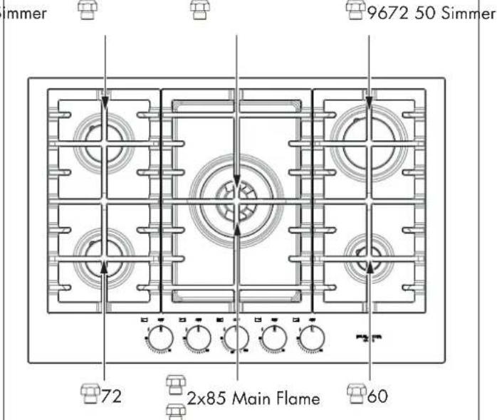 Fulgor Milano F4MEGK36S1 - Pressure regulator conversion - 5
