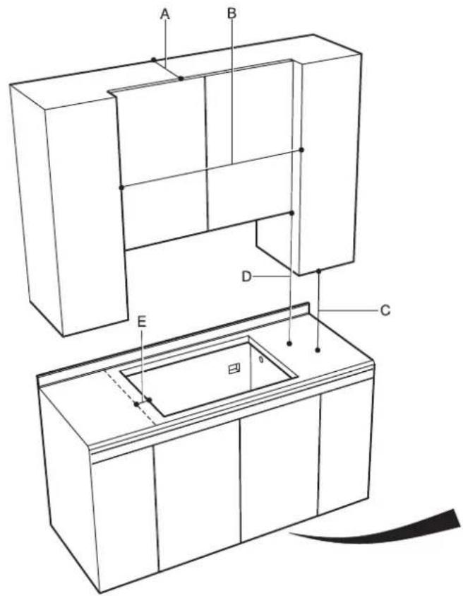 Fulgor Milano F4MTGK36S1 - DIMENSIONES DE ENCASTRE - 1