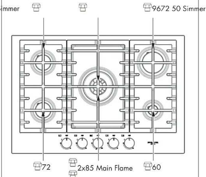 Fulgor Milano F4MTGK36S1 - Pressure regulator conversion - 5