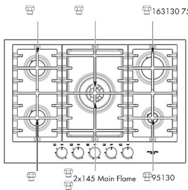 Fulgor Milano F4MTGK36S1 - Pressure regulator conversion - 4