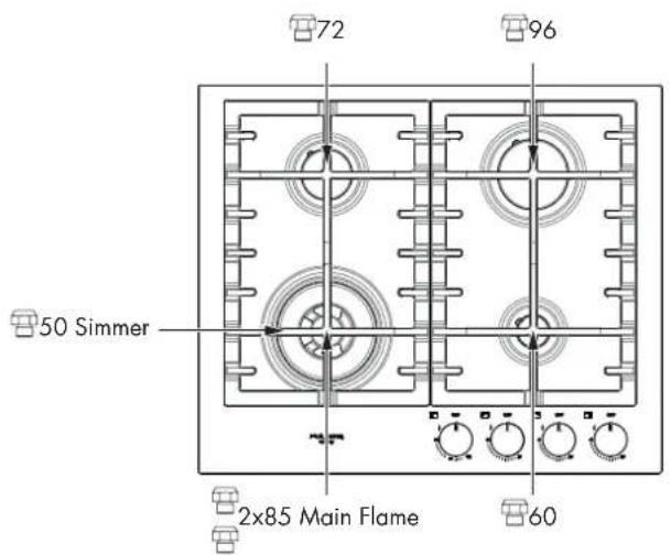 Fulgor Milano F4MTGK36S1 - Pressure regulator conversion - 3