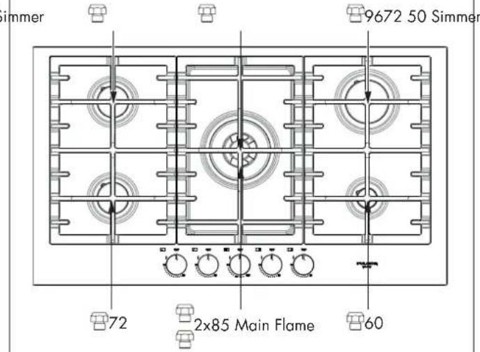 Fulgor Milano F4MTGK36S1 - Inj-pos-36" - 2