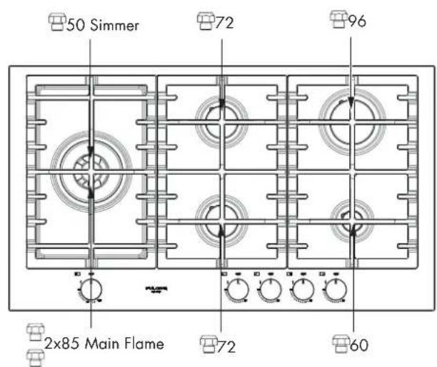 Fulgor Milano F4MTGK36S1 - Inj-pos-36" - 2