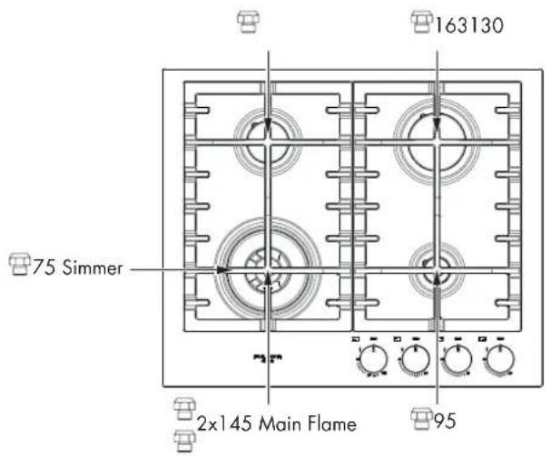 Fulgor Milano F4MTGK36S1 - Pressure regulator conversion - 2