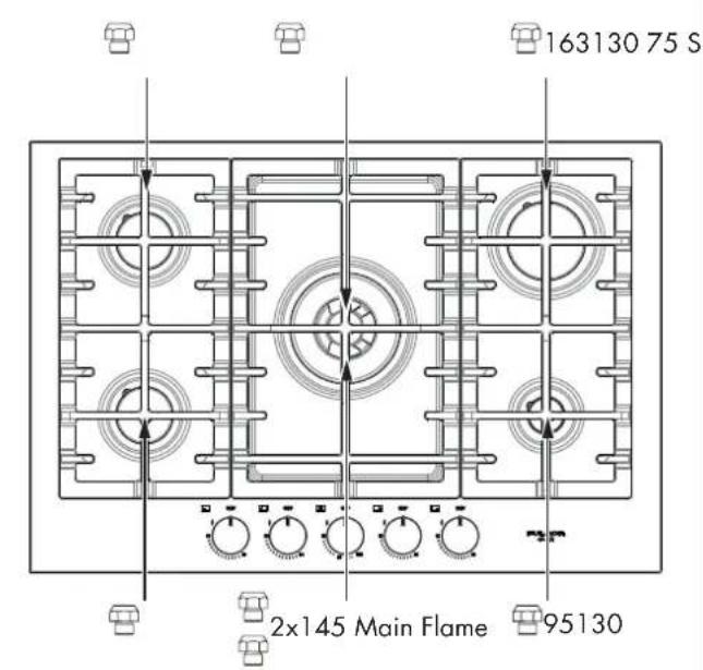 Fulgor Milano F4MEGK36MB1 - Pressure regulator conversion - 4
