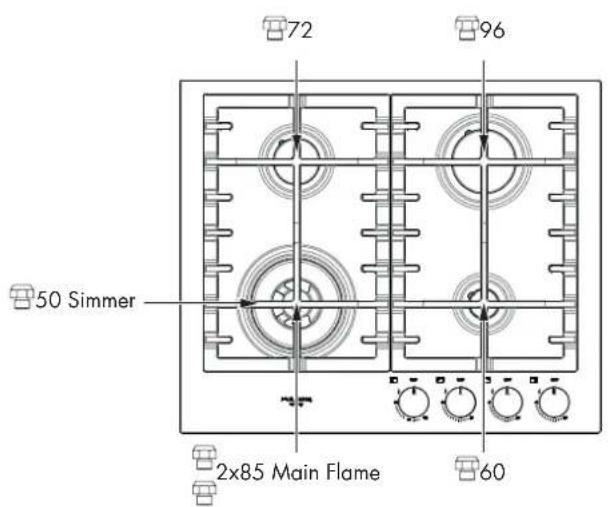 Fulgor Milano F4MEGK36MB1 - Pressure regulator conversion - 3