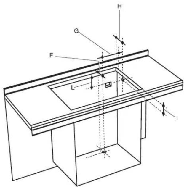 Fulgor Milano F4MTGK36MB1 - CUTOUT REQUIREMENTS - 2
