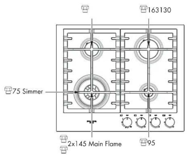 Fulgor Milano F4MTGK36MB1 - Pressure regulator conversion - 2
