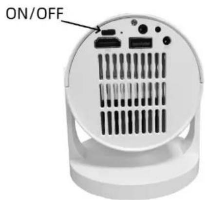DENVER PR-1500 - Comment allumer/éteindre le projecteur - 2