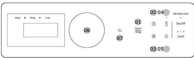SAMSUNG NSE6DB850212 - The oven control panel - 1