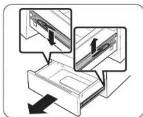 SAMSUNG NSE6DB850212 - Removing and reinstalling the storage drawer - 1