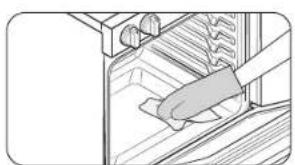 SAMSUNG NSE6DB850212 - How to set the oven for steam-cleaning - 2