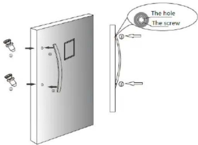 NewAir NFS140SS00 - DOOR HANDLE INSTALLATION - 1