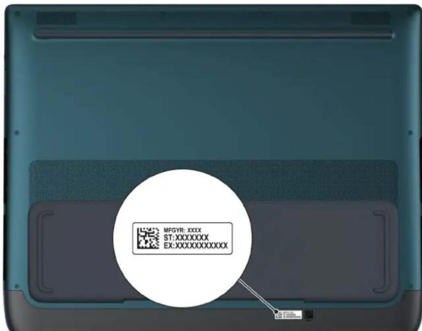 ALIENWARE 18 Area-51 AA18250 - Identifiez l'étiquette de service ou le code de service express de votre ordinateur - 1