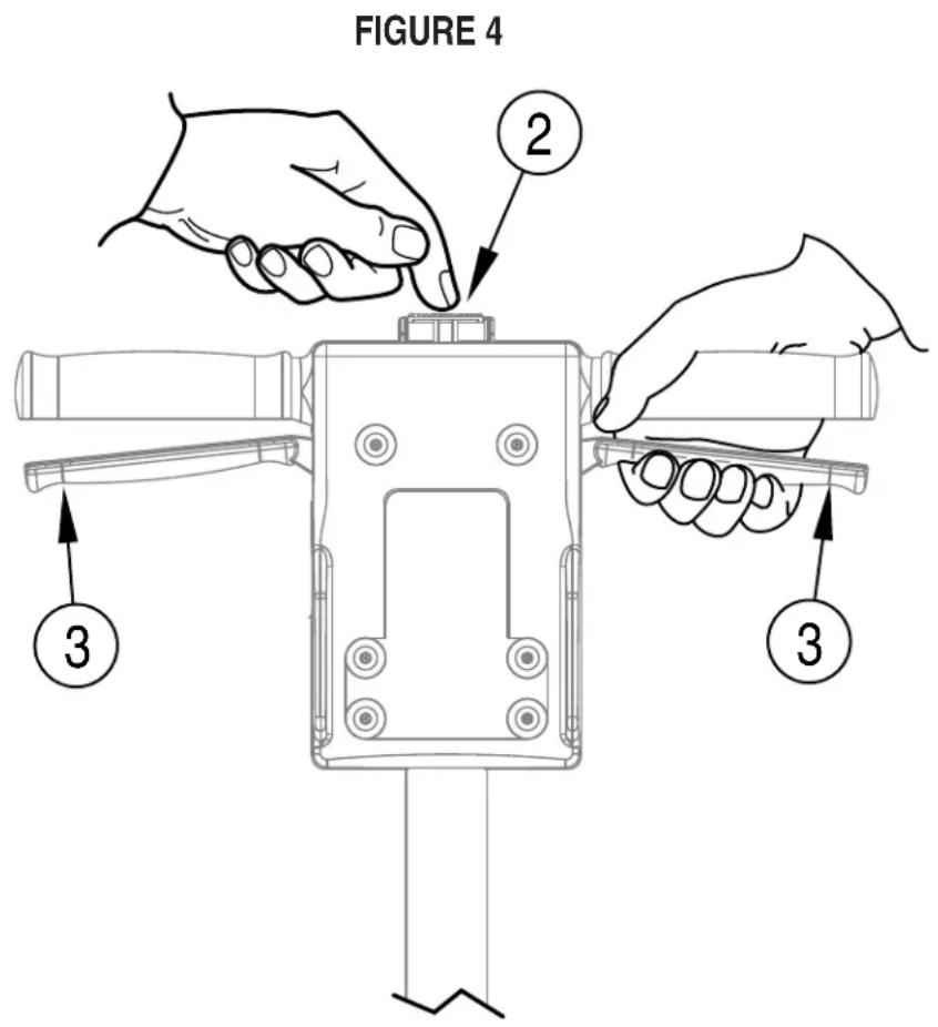 ADVANCE FM810 ST - FM810 XP - CHANGEMENT DE POSITION DES ROUES : POSITION RELEVÉE / POSITION BASSE - 1