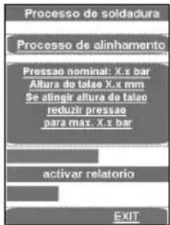 ROTHENBERGER ROWELD P500B Premium CNC SA - Processo de soldadura no modo Premium: - 3