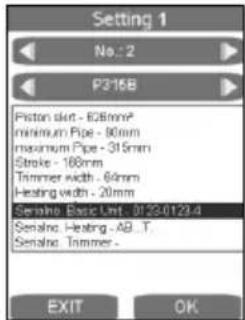 ROTHENBERGER ROWELD P500B Premium CNC SA - Setting up or selecting machine configurations - 3
