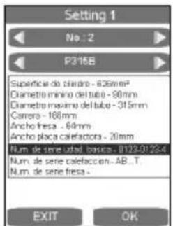 ROTHENBERGER ROWELD P630 Premium CNC SA - Crear y seleccionar configuraciones de la máquina - 2