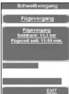 ROTHENBERGER ROWELD P630 Premium CNC SA - Schweißvorgang Premium-Modus: - 7