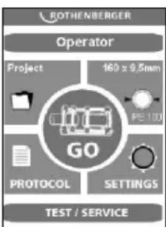 ROTHENBERGER ROWELD P630 Premium CNC SA - Ajustar data e hora - 1