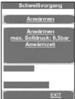 ROTHENBERGER ROWELD P630 Premium CNC SA - Schweißvorgang Premium-Modus: - 4