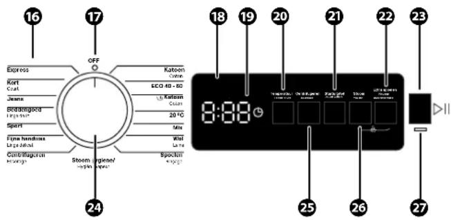 Veripart VPWM1400A28WNB - BEDIENINGSPANEL - 1