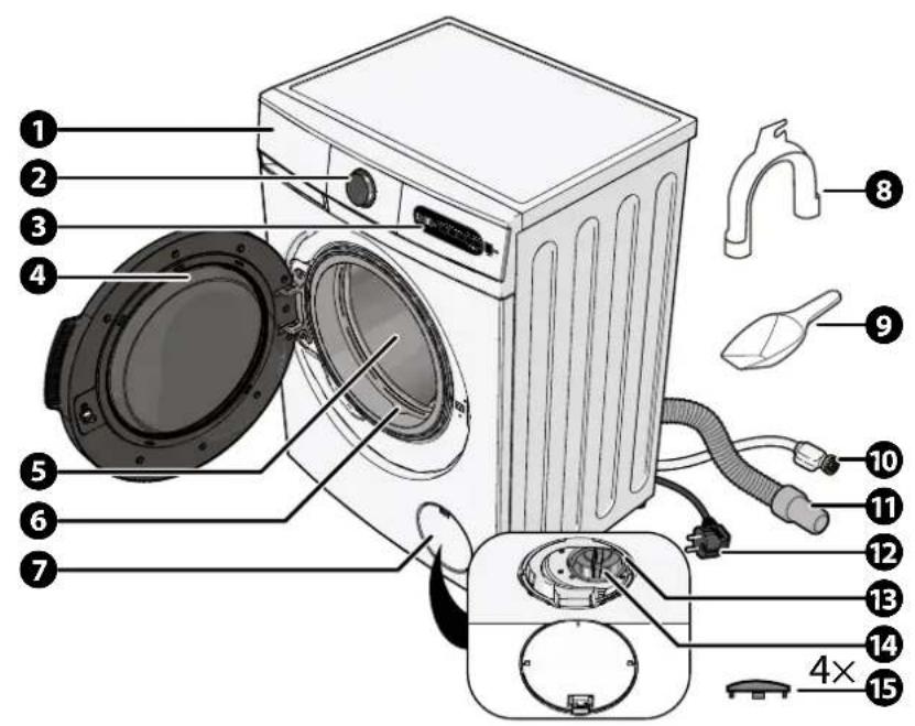 Veripart VPWM1400A28WNB - MAIN PARTS - 1