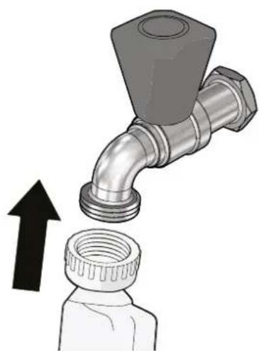 Veripart VPWM1400A28WNB - CONNECTING THE SUPPLY HOSE - 1