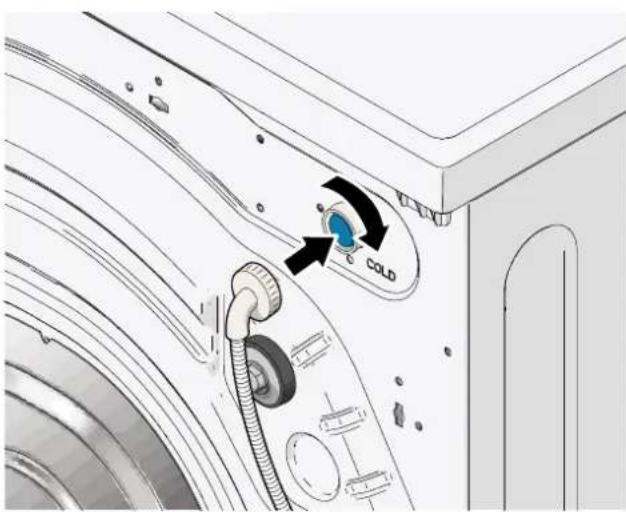 Veripart VPWM1400A28WNB - CONNECTING THE SUPPLY HOSE - 2