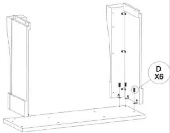 Klarstein Phantasma Cottage - Assembly of mantle piece - 3