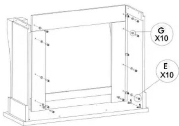 Klarstein Phantasma Cottage - Assembly of mantle piece - 4