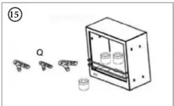 Klarstein Phantasma Cottage - Assembly of mantle piece - 14