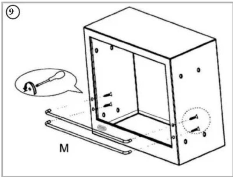 Klarstein Phantasma Cottage - Assembly of mantle piece - 10