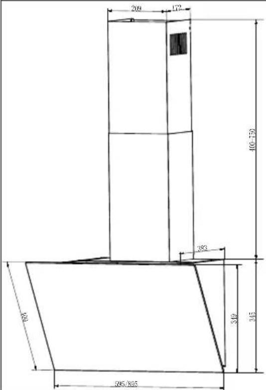 Klarstein FlashLine 60 - Dimensioni - 1