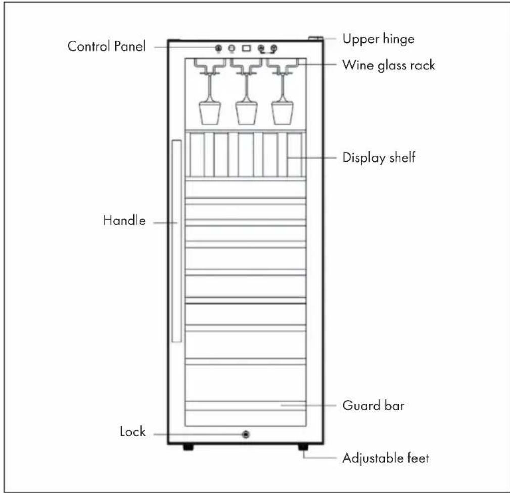 Klarstein Vinamour 46 Uno - PRODUCT OVERVIEW - 1