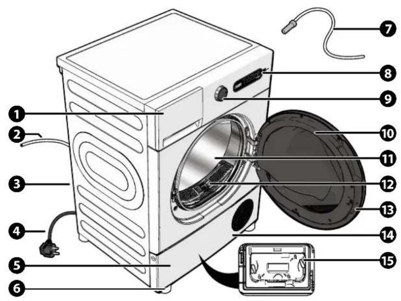 Veripart VPDR8EWNB - MAIN PARTS - 1
