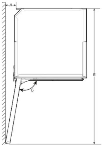 JENN-AIR JBWFNR18RX - Dimensions pour l'ouverture de la porte - 1