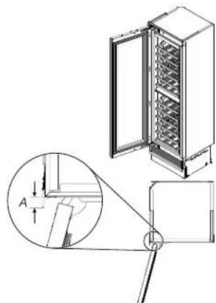 JENN-AIR JBWFNR18RX - Maximum cabinet depth over "Integrated" wine cellar with single door panel - 1