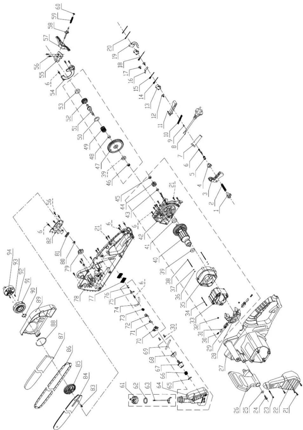 SCHEPPACH CSE2400 - Pieļaujamais zāgēšanas komplekts - 1