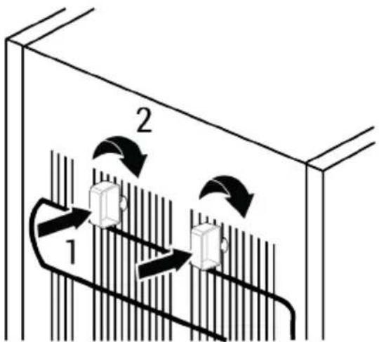 HOTPOINT HAT70I 932 W DC FR - Attaching the Plastic Wedges - 1